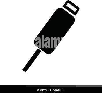 USB Plug Icon Illustration design Stock Vector