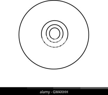 Compact Disc Storage Icon Illustration design Stock Vector