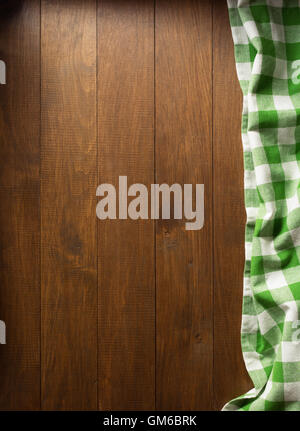 cloth napkin on wooden background Stock Photo