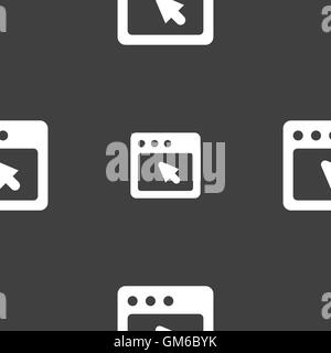 the dialog box icon sign. Seamless pattern on a gray background. Vector Stock Vector