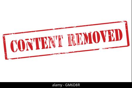 Content removed Stock Vector
