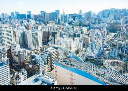 Tokyo Dome City Attractions , Bunkyo-Ku, Tokyo, Japan Stock Photo