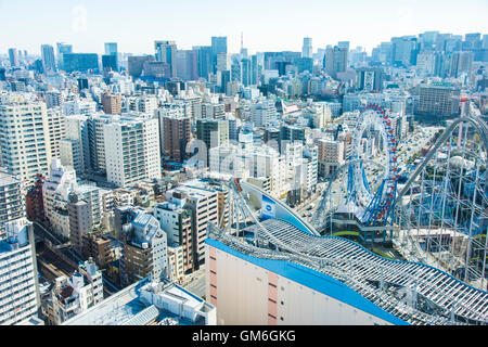 Tokyo Dome City Attractions , Bunkyo-Ku, Tokyo, Japan Stock Photo