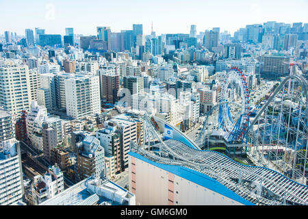 Tokyo Dome City Attractions , Bunkyo-Ku, Tokyo, Japan Stock Photo