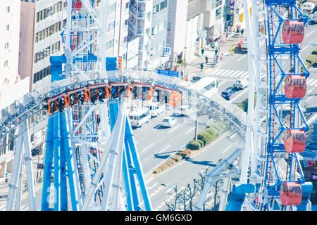 Tokyo Dome City Attractions , Bunkyo-Ku, Tokyo, Japan Stock Photo