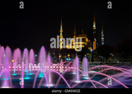 Sultan Ahmed Mosque is a historic mosque located in Istanbul, Turkey. Stock Photo