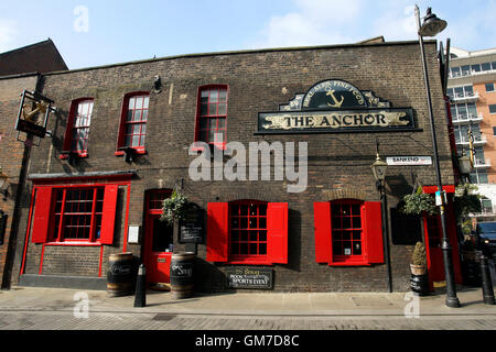 London , UK - March 11, 2016: Exterior of pub, for drinking and socializing, focal point of the community. Pub business, now abo Stock Photo