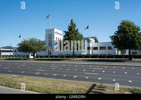 The exterior of JCDecaux on the Great West Road in Brentford, London, UK Stock Photo