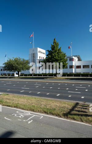 The exterior of JCDecaux on the Great West Road in Brentford, London, UK Stock Photo