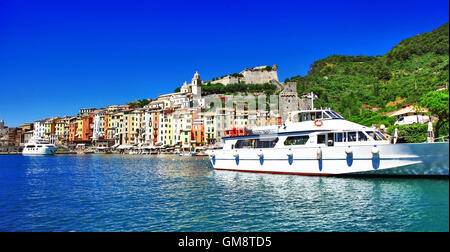 Portovenere - pictorial town in famous 'Cinque terre', Italy Stock Photo