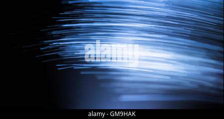 Blurred fiber optic cables Stock Photo