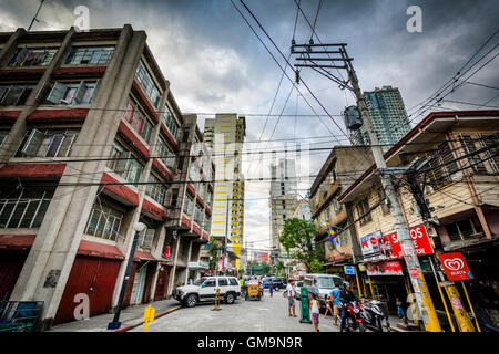 Street and buildings in Sampaloc, Manila, The Philippines Stock Photo ...