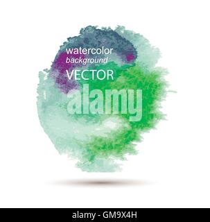Abstract watercolor hand painted background Stock Vector