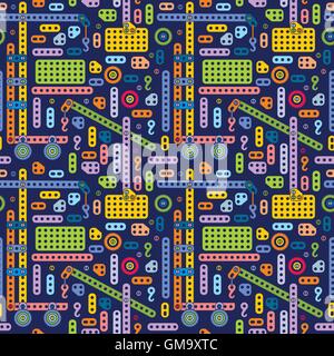 Boys toy pattern Stock Vector