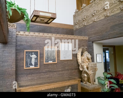 Merchants' National Bank - Jewel Box Bank, designed by Louis Sullivan. Grinnell, Iowa IA. Built in 1914. Stock Photo