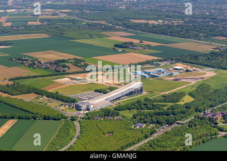 Aerial view, ski hall Neuss, Neuss, Lower Rhine, North Rhine-Westphalia, Germany, Europe, Aerial view, birds-eyes view, aerial Stock Photo