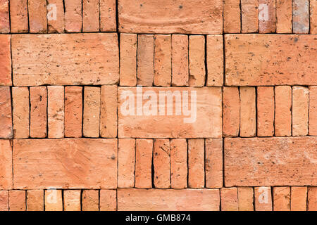Stack of bricks in close up view,for background. Stock Photo