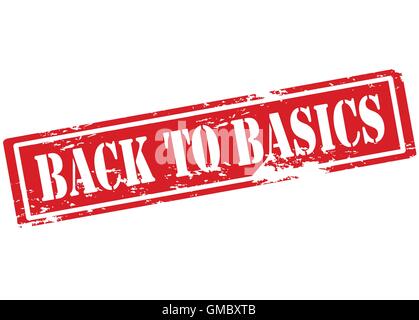 Back to basics Stock Vector