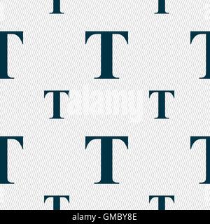 Text edit icon sign. Seamless pattern with geometric texture. Vector Stock Vector