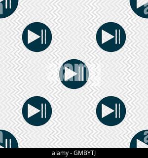 play button icon. Seamless abstract background with geometric shapes ...