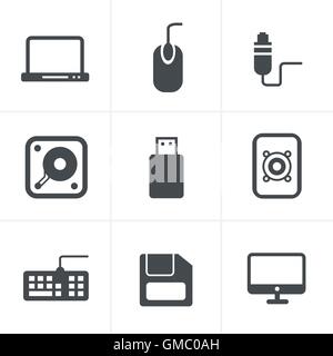 Computer Icons Set, Vector Design Stock Vector