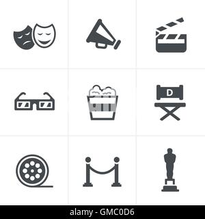 Movie Icons Vector design Stock Vector