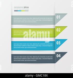 the triangle Modern infographics banner. Stock Vector
