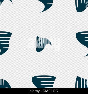 Tornado icon. Seamless abstract background with geometric shapes ...