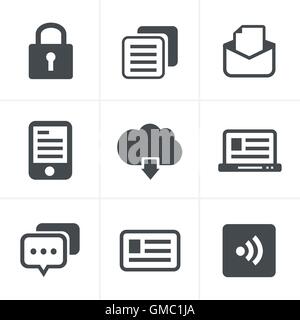 Website Icons Set, Vector Design Stock Vector