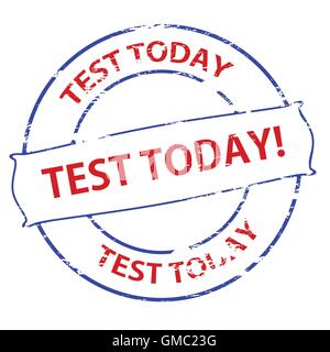 Test today Stock Vector