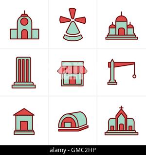 Icons Style Icons Style Set of house icons Stock Vector
