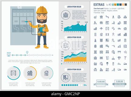 Constraction flat design Infographic Template Stock Vector Image & Art ...