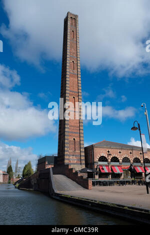 Slingfield Mill chimney, Kidderminster, Worcestershire, England. Stock Photo