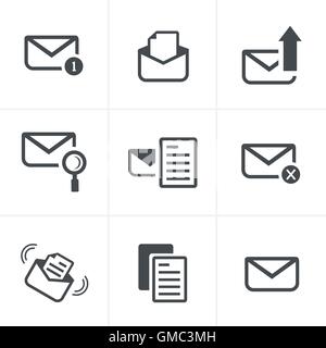 Set of icons for messages. Vector Design Stock Vector
