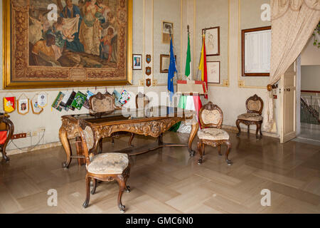 The Municipio, Town Hall, Mayor’s office, featured in Inspector Montalbano TV series, Scicli, Sicily, Italy Stock Photo