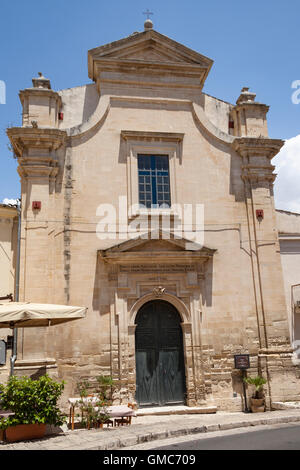 Chiesa Della Santisima Annunziata, Church of Santisima Annunziata, Ragusa Ibla, Ragusa, Sicily, Italy Stock Photo