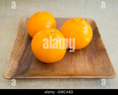 Three oranges Stock Photo