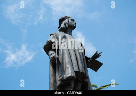 Raphael's statue in Urbino close up - Italian artist Stock Photo