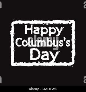 HAPPY Columbus Day Illustration design Stock Vector