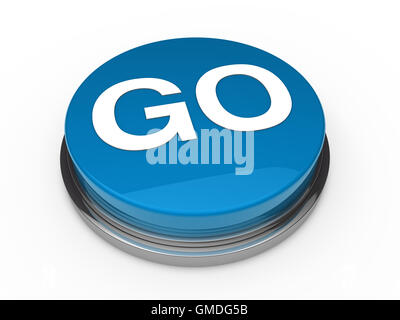 3d button start blue Stock Photo - Alamy