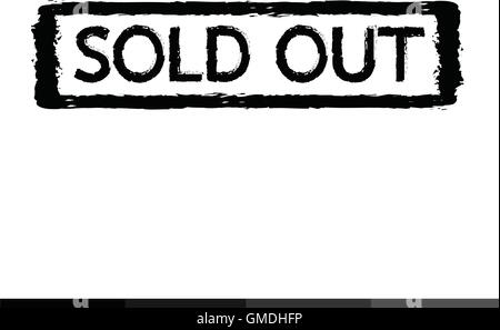 Sold out stamp Illustration design Stock Vector