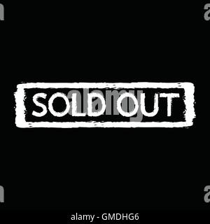 Sold out stamp Illustration design Stock Vector