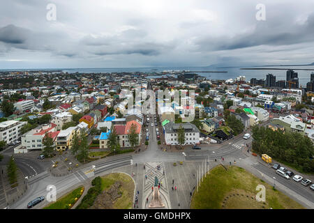 city of Reykjavik - Iceland Stock Photo