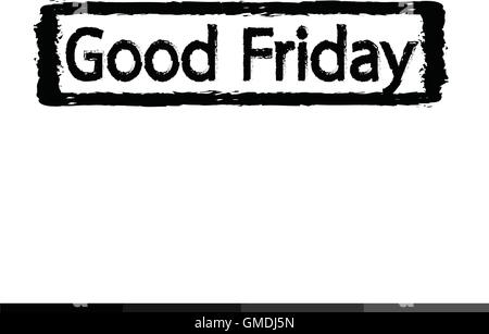 Good Friday text with effect Illustration design Stock Vector