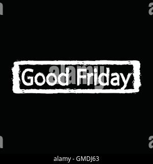 Good Friday text with effect Illustration design Stock Vector