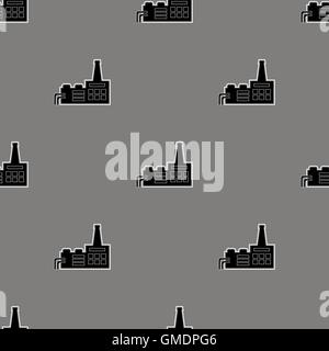 Seamless Grey Industrial Pattern Stock Vector