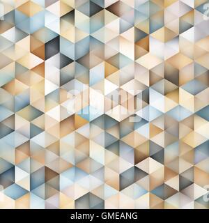 Vector Seamless Multicolor Gradient Triangle Shape Grid Geometric Pattern Stock Vector