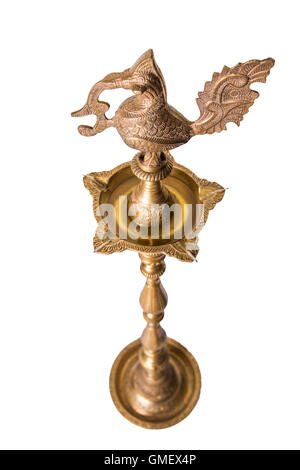 indian traditional Samai or metal diya Stock Photo