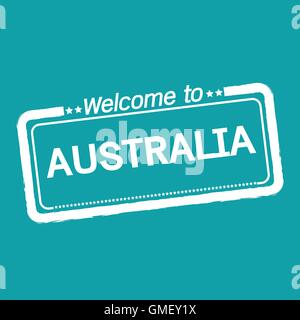 Welcome to AUSTRALIA illustration design Stock Vector