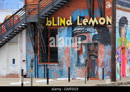 Blind Lemon Bar, Deep Ellum District, Dallas, Texas, USA Stock Photo